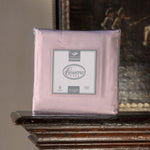 Pack lenzuolo con angoli tinta unita 100% percalle di cotone Cassera Casa rosa cipria