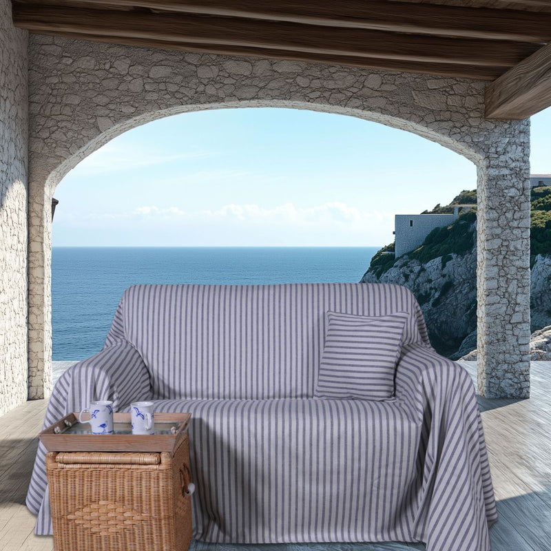 Telo Arredo con Cuscino Marine Jacquard