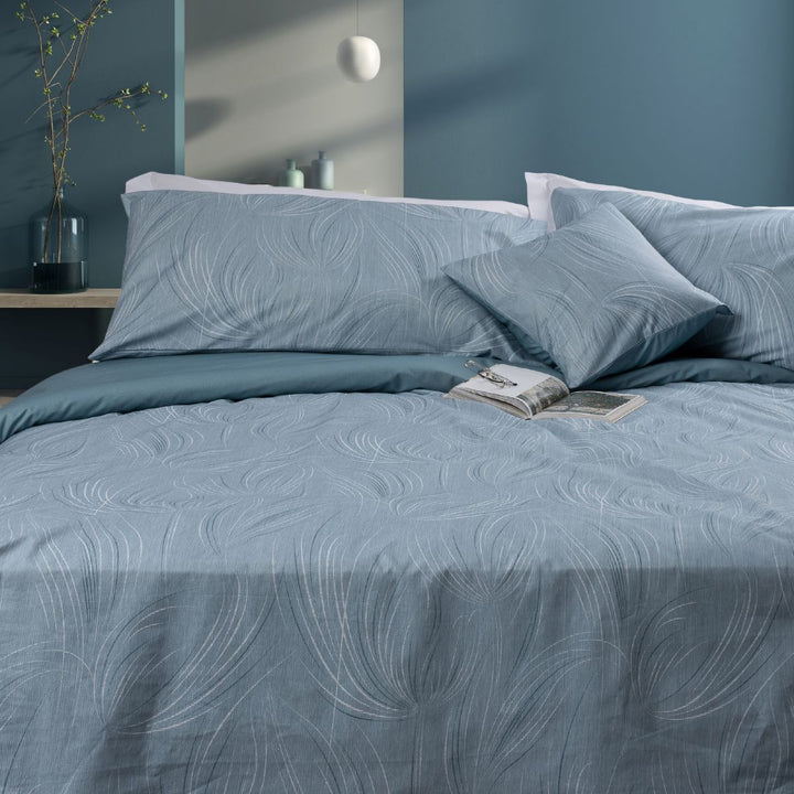 SAPHREAS Set Copripiumino King Size In Cotone 3 Pezzi – UKSA0424264K, Design Geometrico Moderno, Morbido - 4