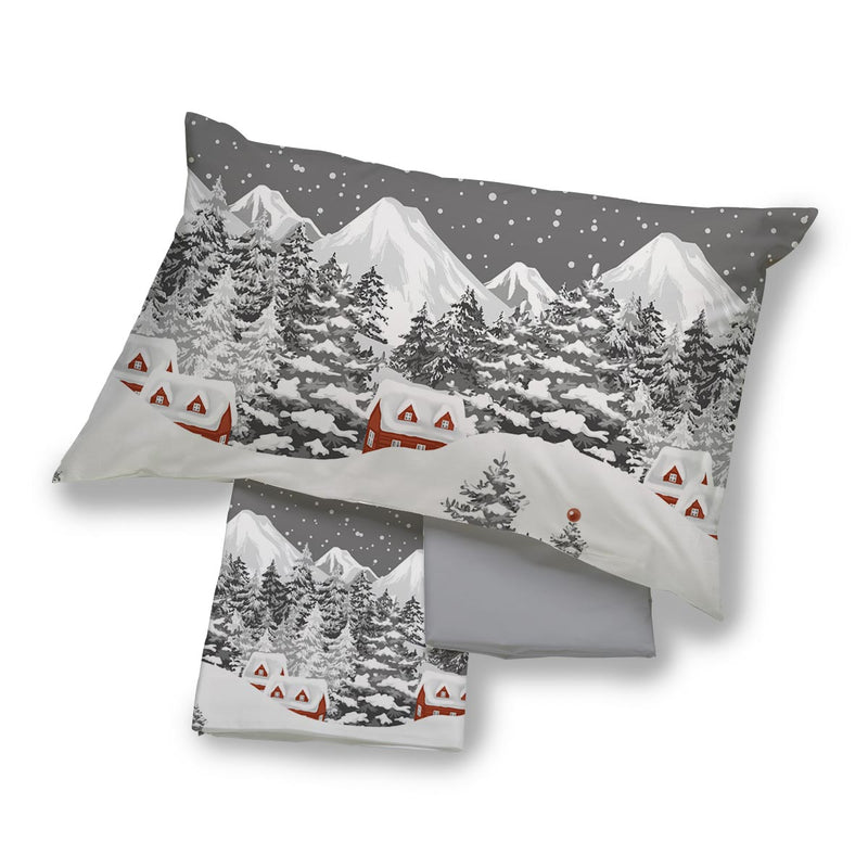 AmeliaHome 06303 - Set di biancheria da letto in flanella da 155 x 220 cm, con 2 AmeliaHome 06303 - Set di biancheria da letto in flanella da 155 x 220 cm, con 2