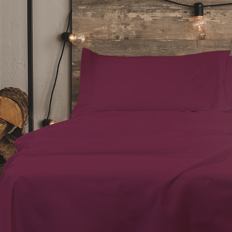 Percale Bed Set 200Tc - Solid Color - Percale