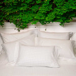 completo letto zefiro matrimoniale bianco mussola di cotone estivo