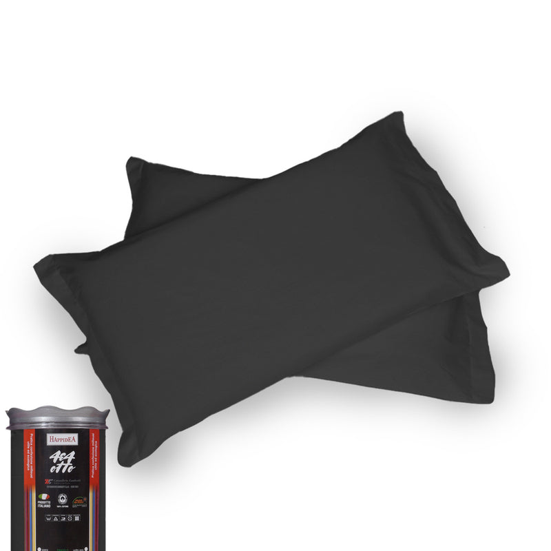 Set 2 Federe 50x80 Cm In Microfibra - Colore Grigio, Morbide E Facili Da Lavare - Foto 6