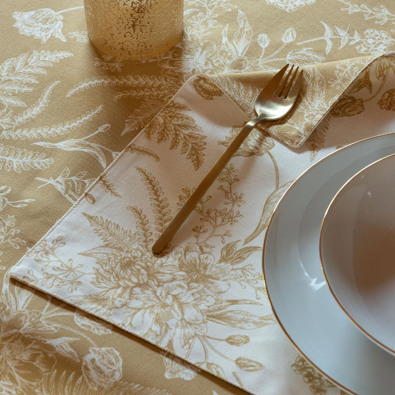 Romantic Toile Gold Cocktail Napkins - 20 Per Package - Caspari Europe Romantic Toile Gold Cocktail Napkins - 20 Per Package - Caspari Europe