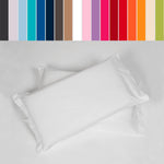 Set of 2 Pillowcases - Solid Color - Happidea