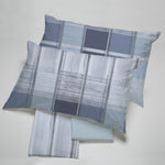 Completo letto in cotone scozzese Happidea blu