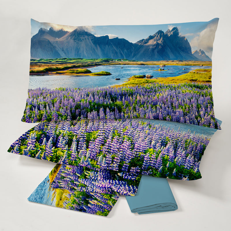 Digital Print Bedspread Set - Iceland