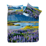 Parure copripiumino Happidea stampa fotografica paesaggio islanda cuscino arredo in omaggio