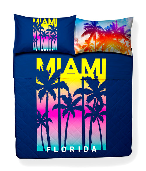 Quilt con i colori della Florida in cotone con stampa digitale dai colori reattivi vivaci