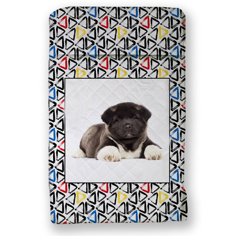 Quilted Bedspread - Cotton And Recycled Pet - Akitas 