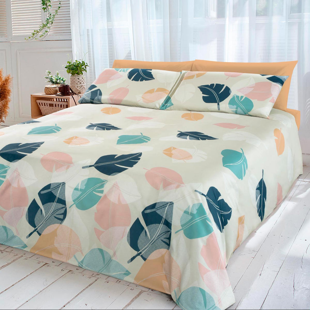 Completo letto - Happidea Tinta Unita - Tela cotone – Casahomewear